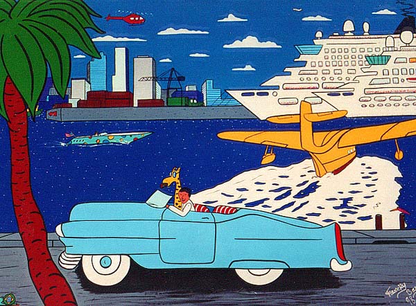 "Le Port de Miami" - 130 x 97 - 1999 -